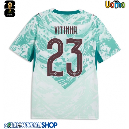 Maglie da calcio Portogallo Vitinha #23 Seconda Maglia Mondiali 2026  Manica Corta